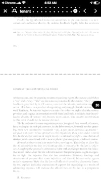 a screen shot of a document on an ipad