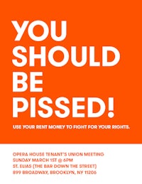 you should be pissed use your rent money to fight your landlord